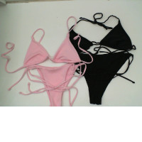 Set of 2 Black and pink bikini swimsuit 