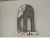 Elephant made of wood 