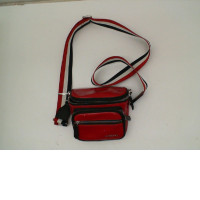 Red shoulder bag