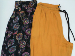 Set of 2 Women's fashion black and orange pants Set of 2 Women's fashion black and orange pants