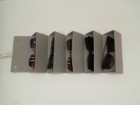 Set of Women's Fashion Glasses and Gray Glasses Case 