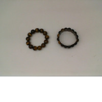 Set of 2 Burnt Brown Beaded Bracelet Set of 2 Burnt Brown Beaded Bracelet