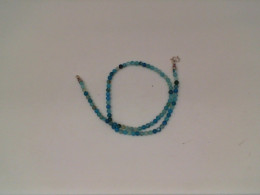 Blue bead necklace