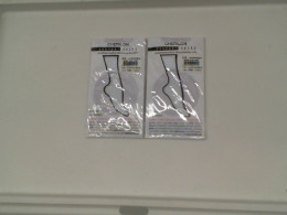 Set of 2 Women's white long stockings 