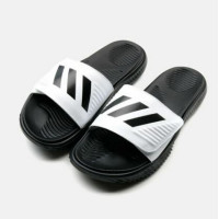  Adidas Alphabounce Slippers Synthetic Sandals 'White Black' FZ0388 - Jordan 1