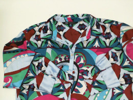 Blue floral button-up dress