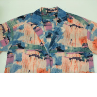  Short sleeve shirt with sea pattern