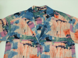  Short sleeve shirt with sea pattern