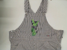 White long overalls with black stripes 