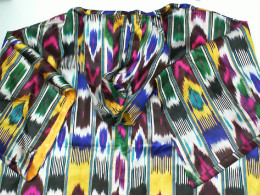 Rainbow pattern hooded long coat