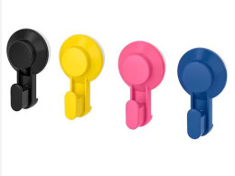Tisken Suction Cup Wall Hook, Assorted Colors