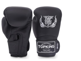 Top King "Super" Boxing Gloves Thai Boxing Black