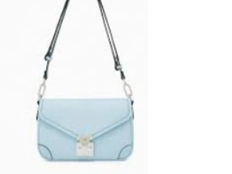 Light blue women's handbag