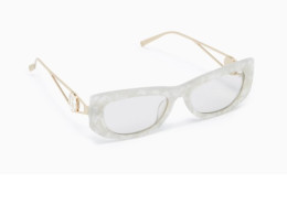 Women's grey-white sunglasses