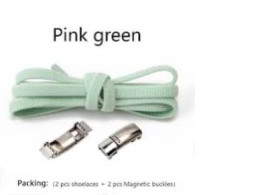 Shoelace Pink Green