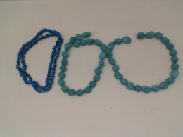 Set of 3 Light blue beaded necklace Set of 3 Light blue beaded necklace