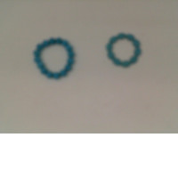 Set of 2 Light blue beaded bracelet