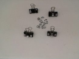 Set of 4 Black paper clips for handmade decoration Set of 4 Black paper clips for handmade decoration