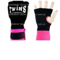 Set of 2 Thailand authentic Twins no need to ask for hand wraps hand bandages boxing gloves hand guards Muay Thai boxing pink