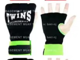Set of 2 Thailand authentic Twins no need to ask for hand wraps hand bandages boxing gloves hand guards Muay Thai boxing GREEN