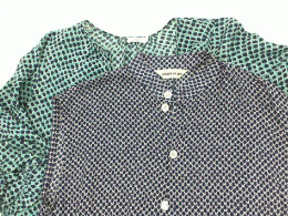 Set of 2 Women's blue and white long dress set 