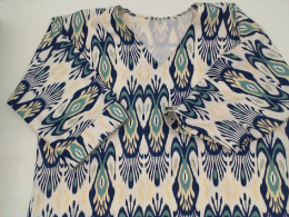 Women's long-sleeved white rainbow pattern dress Women's long-sleeved white rainbow pattern dress