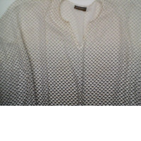 White long dress with black pattern White long dress with black pattern