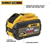 DEWALT FLEXVOLT 20V/60V MAX* Battery, 12.0-Ah (DCB612)