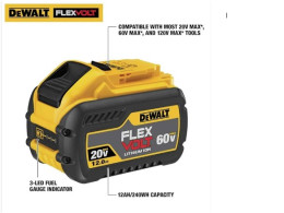 DEWALT FLEXVOLT 20V/60V MAX* Battery, 12.0-Ah (DCB612) DEWALT FLEXVOLT 20V/60V MAX* Battery, 12.0-Ah (DCB612)