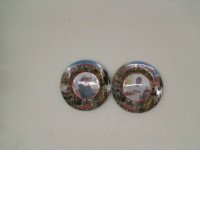 Set of 2 Souvenir plate with picture 