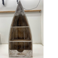 White wooden shelves decorate the house