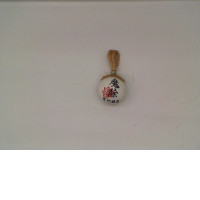 Japanese bell hanging on the front door of the white house