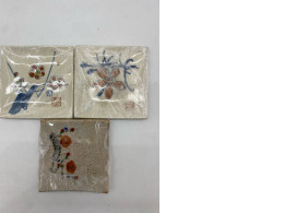 Set of 3 Small Japanese pattern saucer