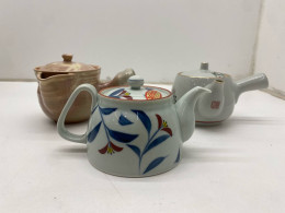 Set of 3 Japanese ceramic teapot 