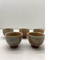 Set of 5 Drink Chinese tea with light orange color. Set of 5 Drink Chinese tea with light orange color.