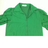 Green lace long dress 