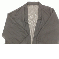 Women's black sheer coat 