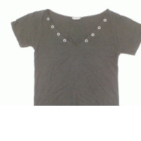 Women's Black Wide V-Neck Top Women's Black Wide V-Neck Top
