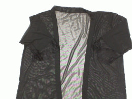 Black short-sleeved nightgown Black short-sleeved nightgown