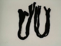 Set of 2 Women's black long stockings 