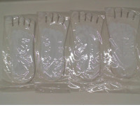 Set of White split toe running socks