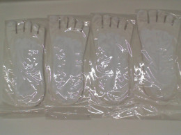 Set of White split toe running socks