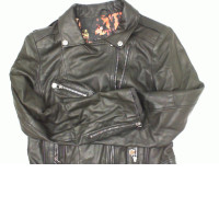 Men's brown leather jacket 