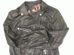 Men's brown leather jacket 