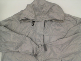 Men's grey hooded running workout shirt 