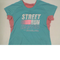 Pink long running shirt 