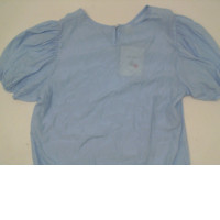 Women's blue wide neck shirt 