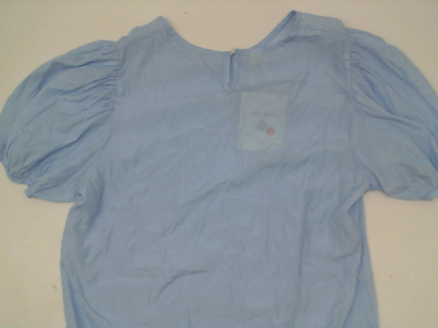 Women's blue wide neck shirt Women's blue wide neck shirt