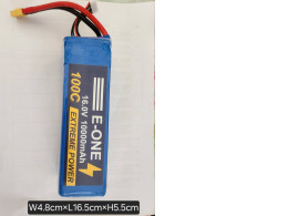 E-ONE 10000 mAh 100C Lipo Battery 16.0V with XT60 Connector SoftCase E-ONE 10000 mAh 100C Lipo Battery 16.0V with XT60 Connector SoftCase