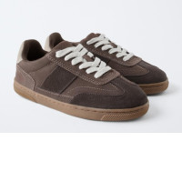 ZARA LEATHER TRAINERS